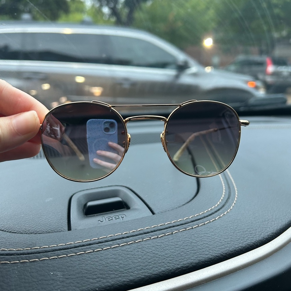 Authentic Krewe Sunglasses gold and pink